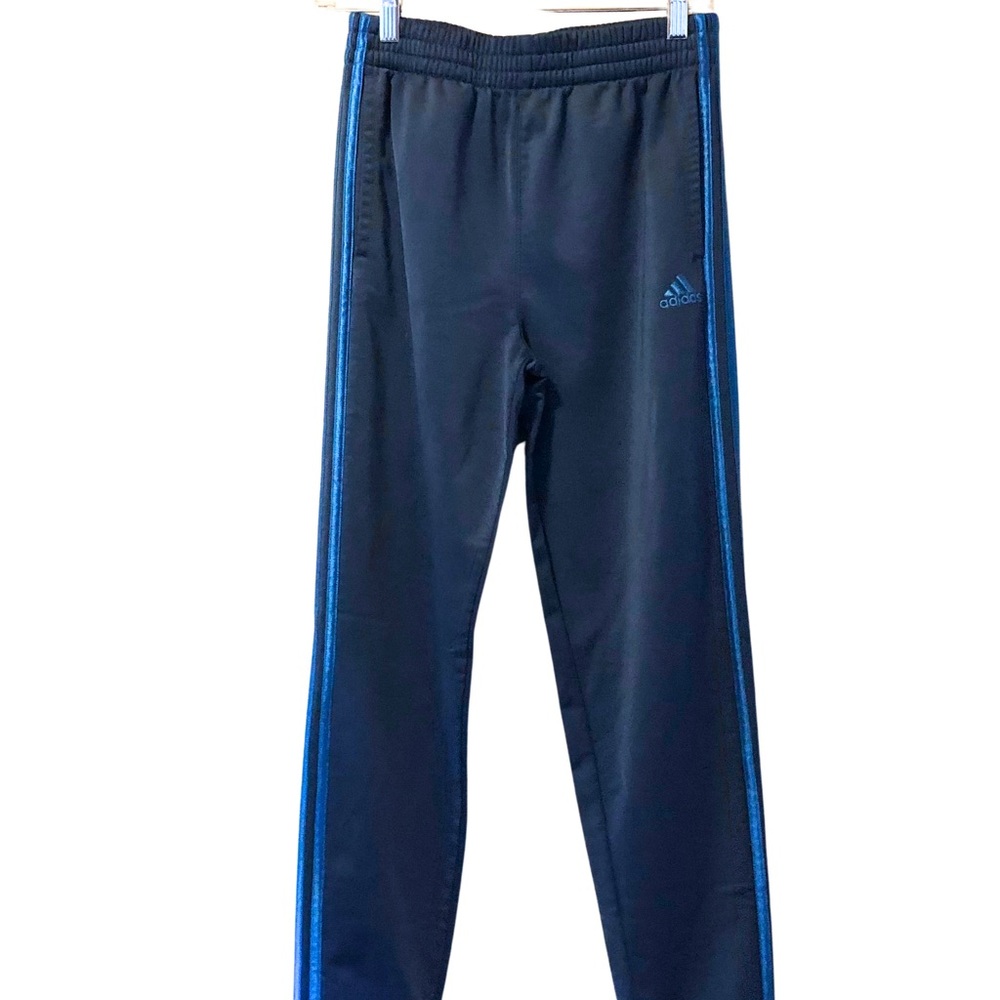 Adidas Boys Blue Track Pants Size 14/16
